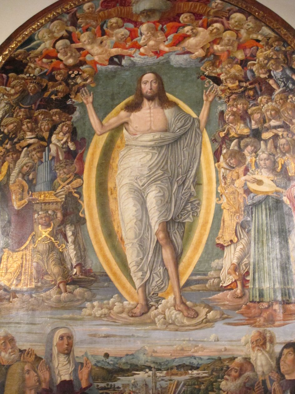acogida de juan, ascensión de jesús 02 de Benvenuto di Giovanni