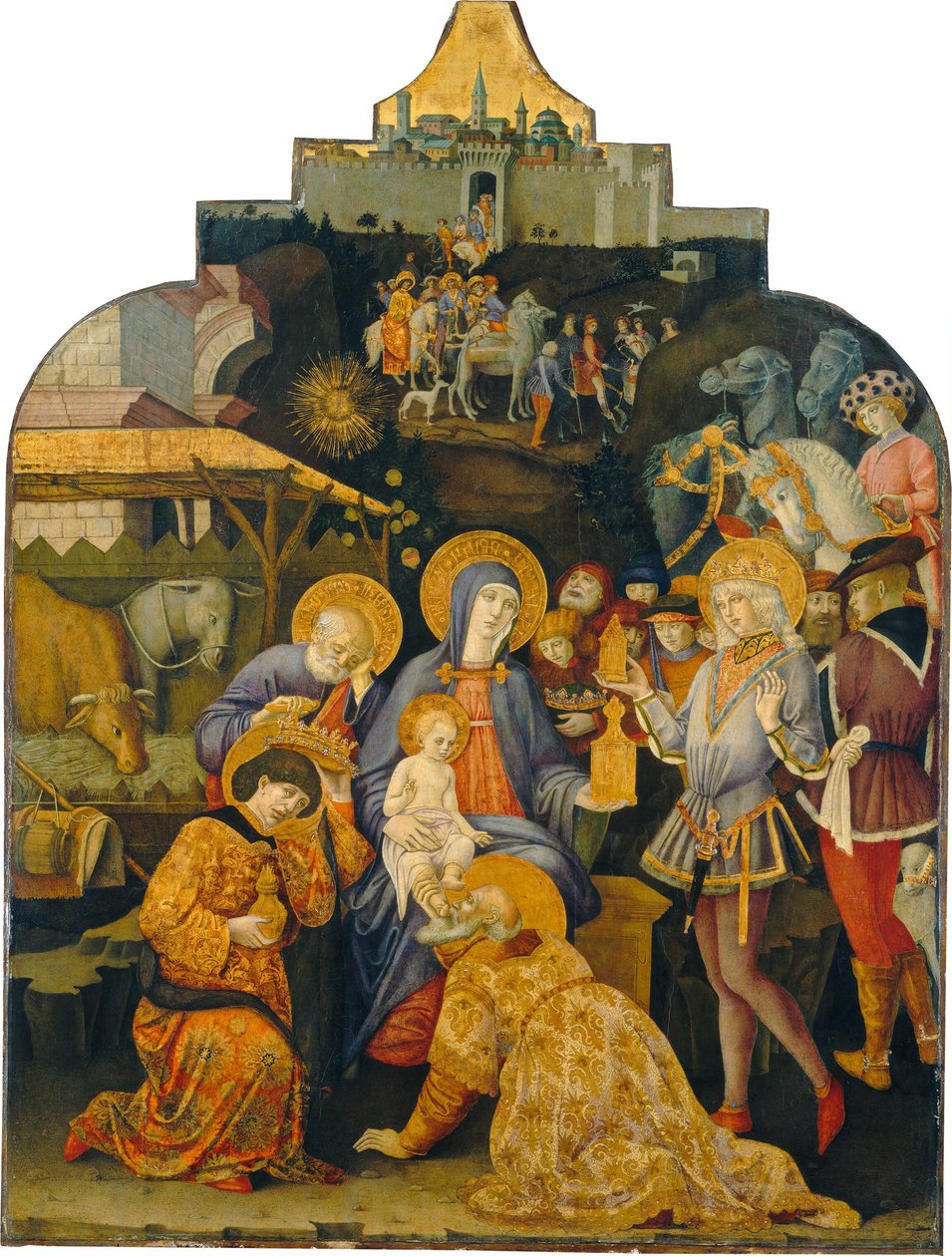 La adoración de los Magos, c. 1470-1475 de Benvenuto di Giovanni