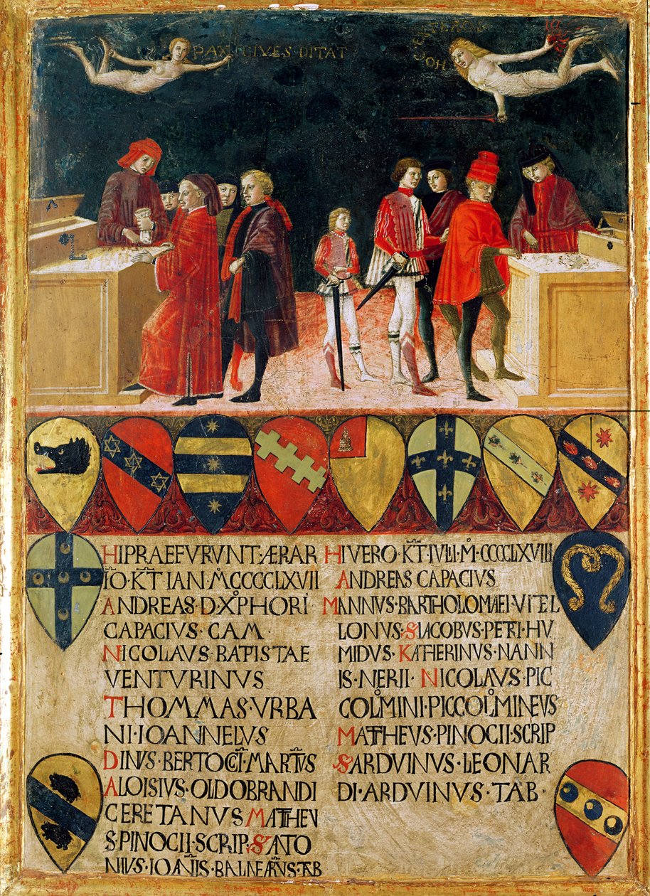 Las Finanzas del Consejo en Tiempos de Guerra y de Paz, 1468 de Benvenuto di Giovanni