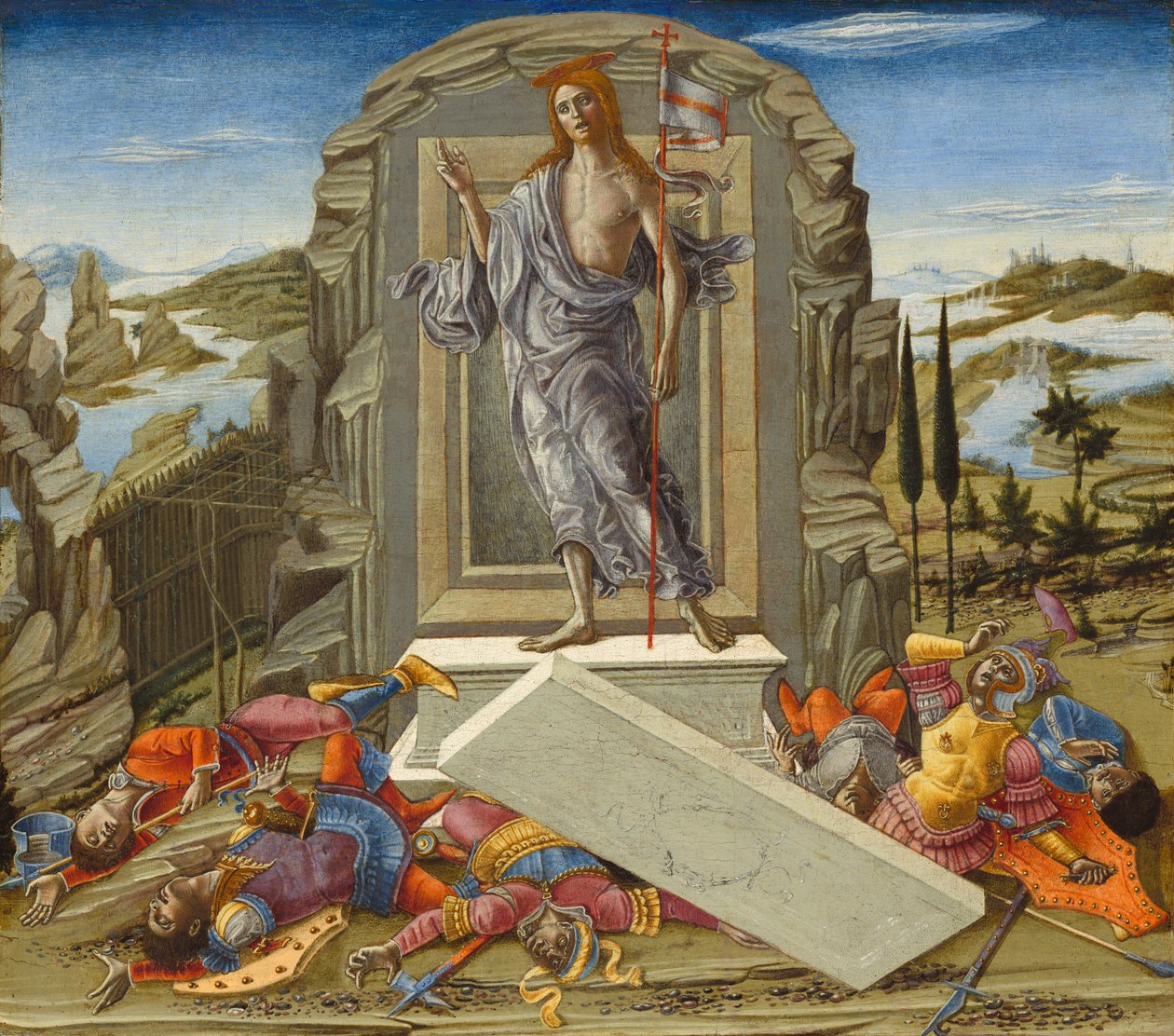 La Resurrección, probablemente 1491 de Benvenuto di Giovanni