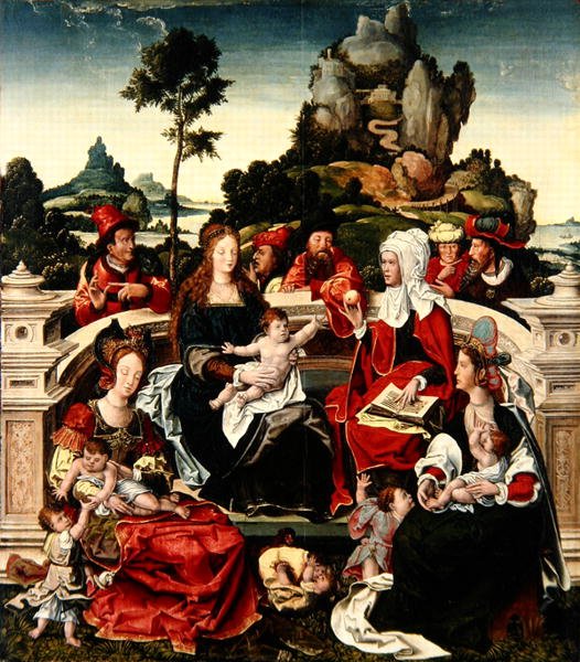 La Sagrada Parentela de Bernaert van (circle of) Orley