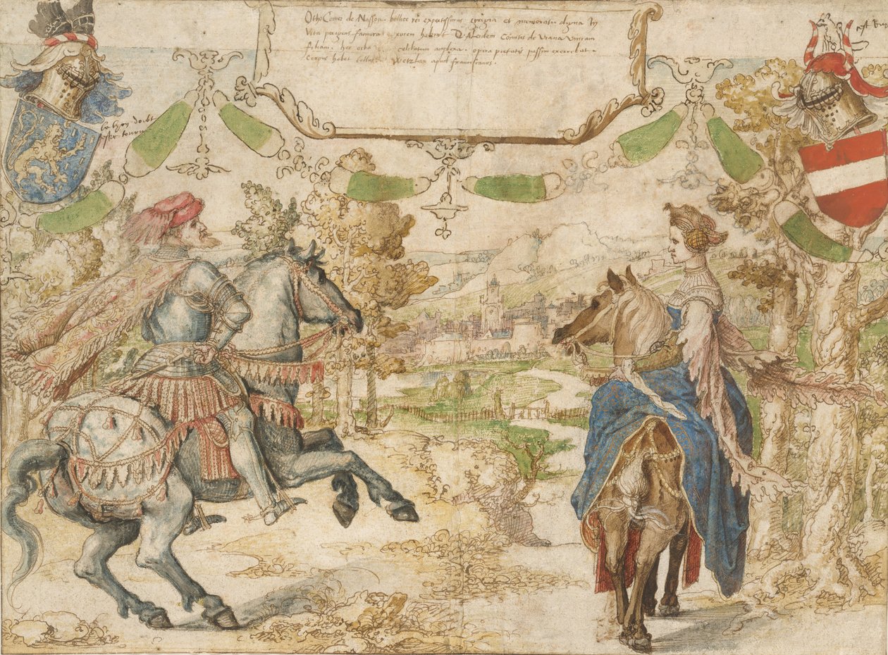 Otto, Conde de Nassau y su Esposa Adelheid van Vianen de Bernaert van Orley