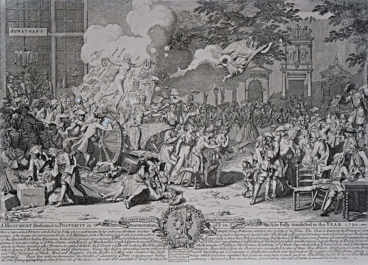 Un monumento dedicado a la posteridad, 1720 de Bernard Picart