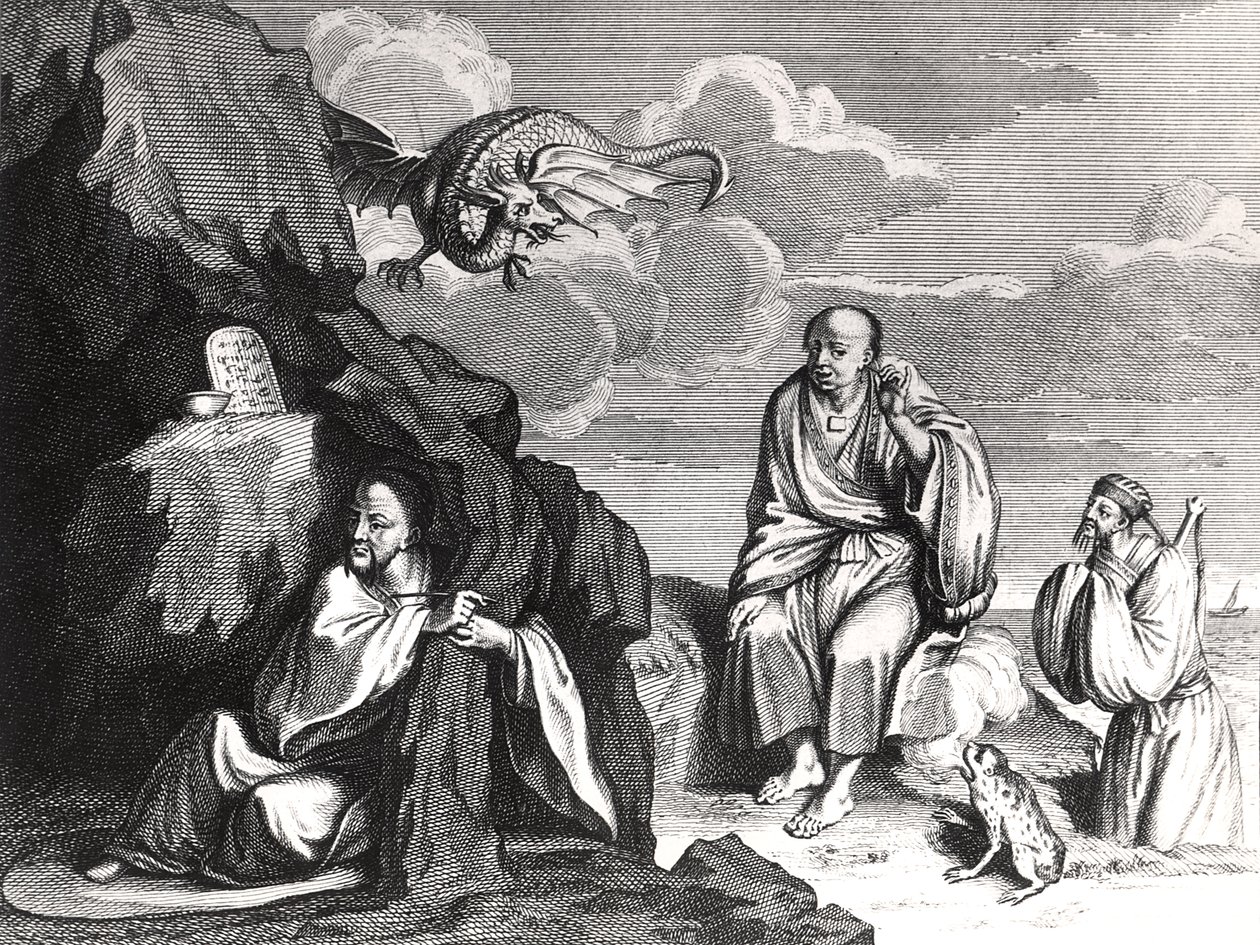 Magos y hechiceros chinos, ilustración de 