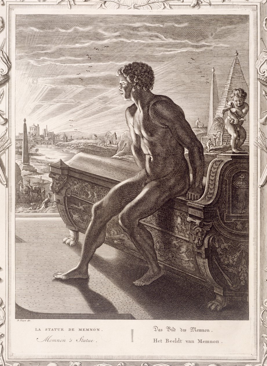 Estatua de Memnón, 1731 de Bernard Picart