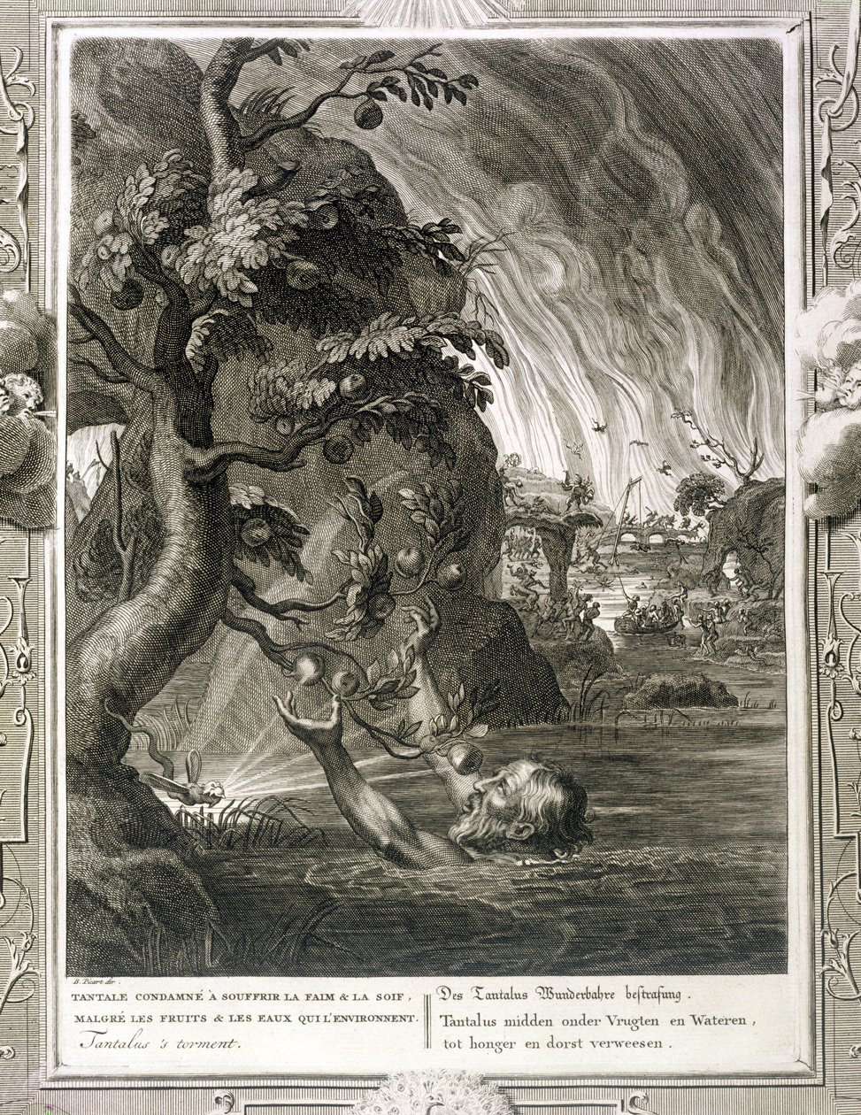 El Tormento de Tántalo, 1731 de Bernard Picart