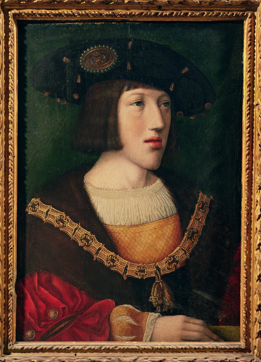 Retrato de Carlos V (1500-58), a la edad de unos dieciséis años, 1516 de Bernard van Orley
