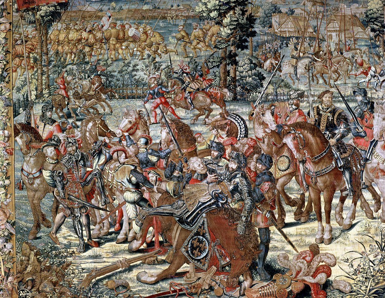 La Batalla de Pavía. La Captura de Francisco I (1494-1547) 24 de febrero de 1525 de Bernard van Orley