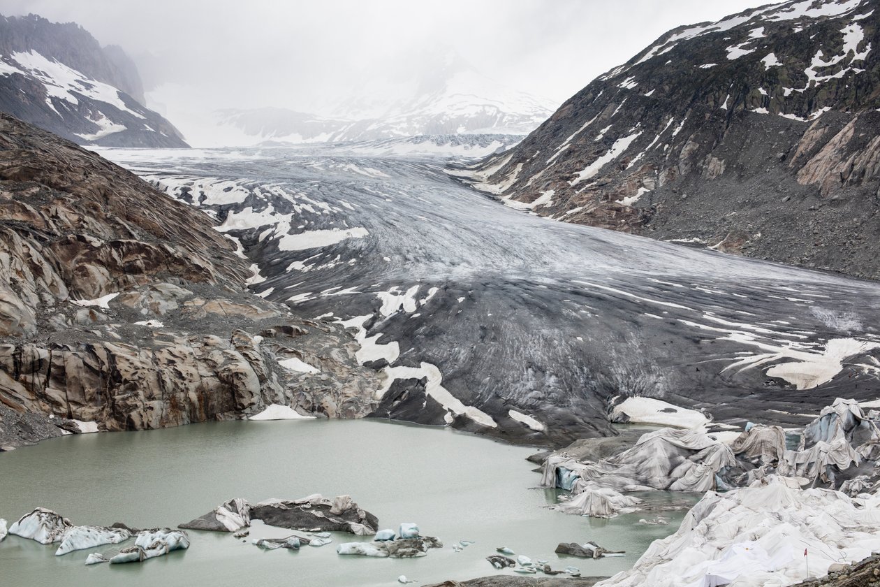 Glaciar del Ródano, Suiza (foto) de Bernard Bonnefon