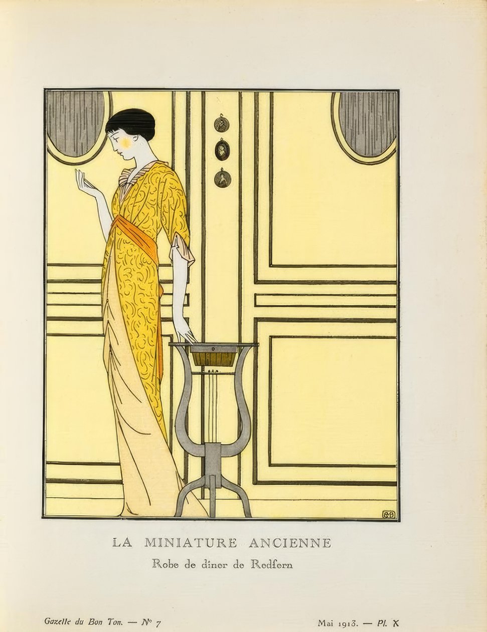 Vestido de cena de Redfern de Bernard Boutet de Monvel