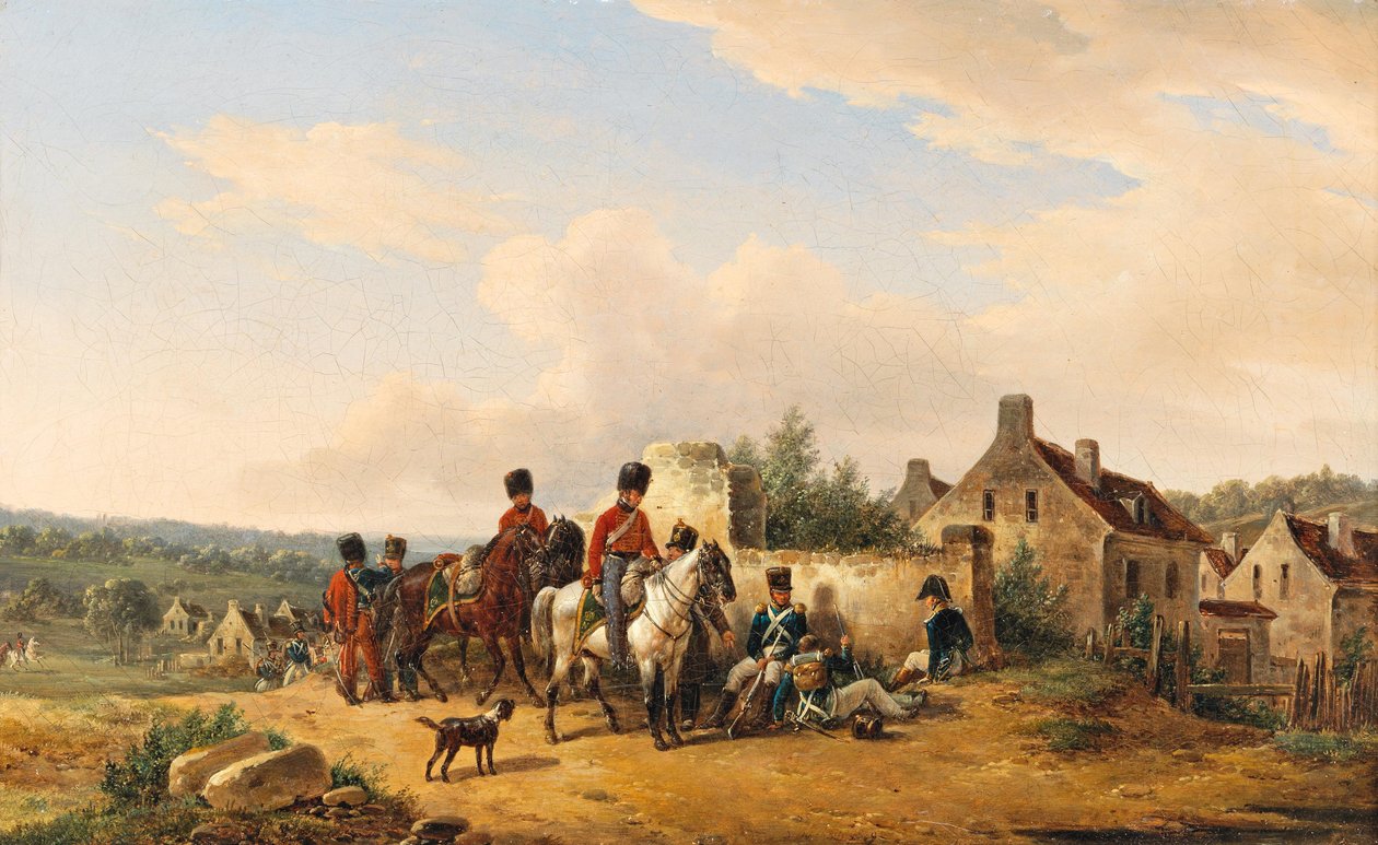 Soldados imperiales franceses de Bernard Edouard Swebach
