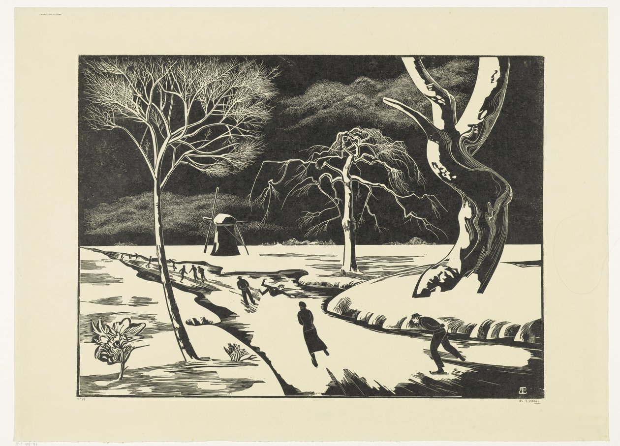 Vista de invierno, folio de Bernard Essers