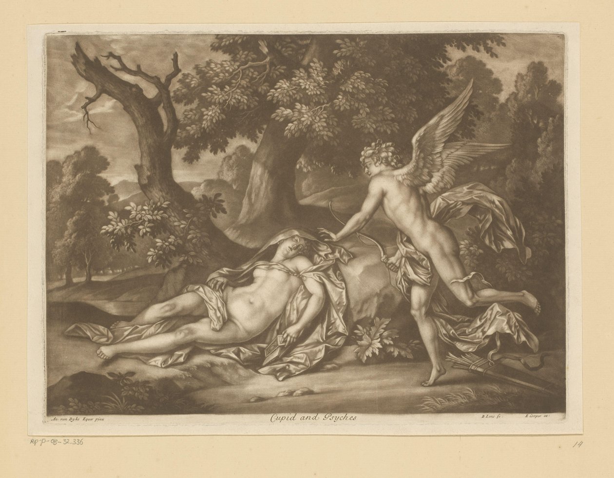 cupido en psique Cupido y Psiques (título sobre el objeto) de Bernard Lens (II)
