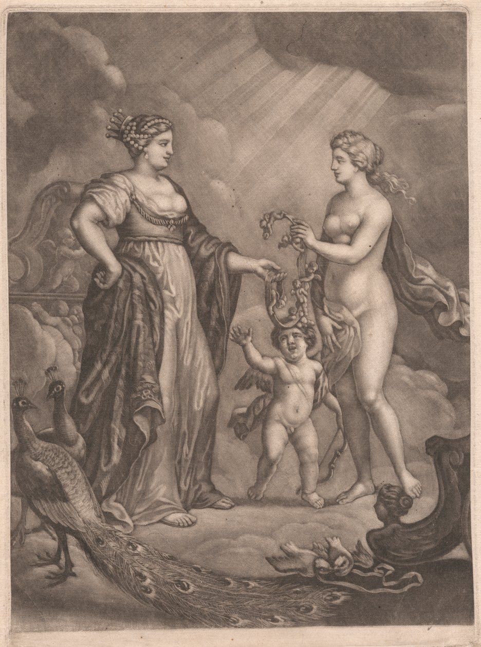 Juno, Venus y Cupido de Bernard Lens