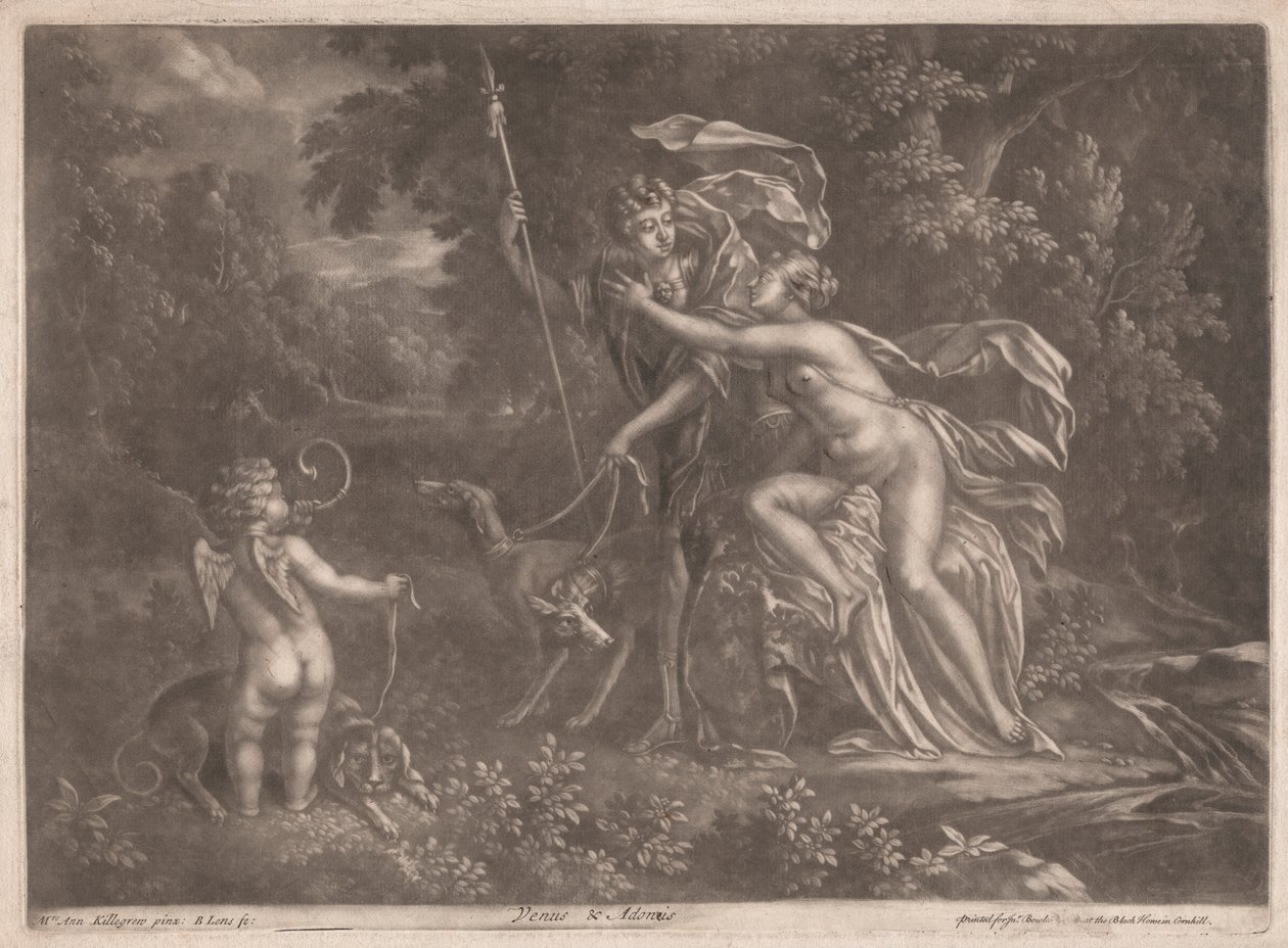 Venus y Adonis de Bernard Lens