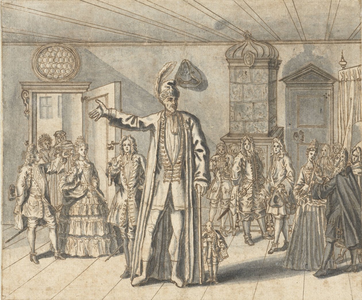 El gigante Cajanus en Haarlem de Bernard Picart