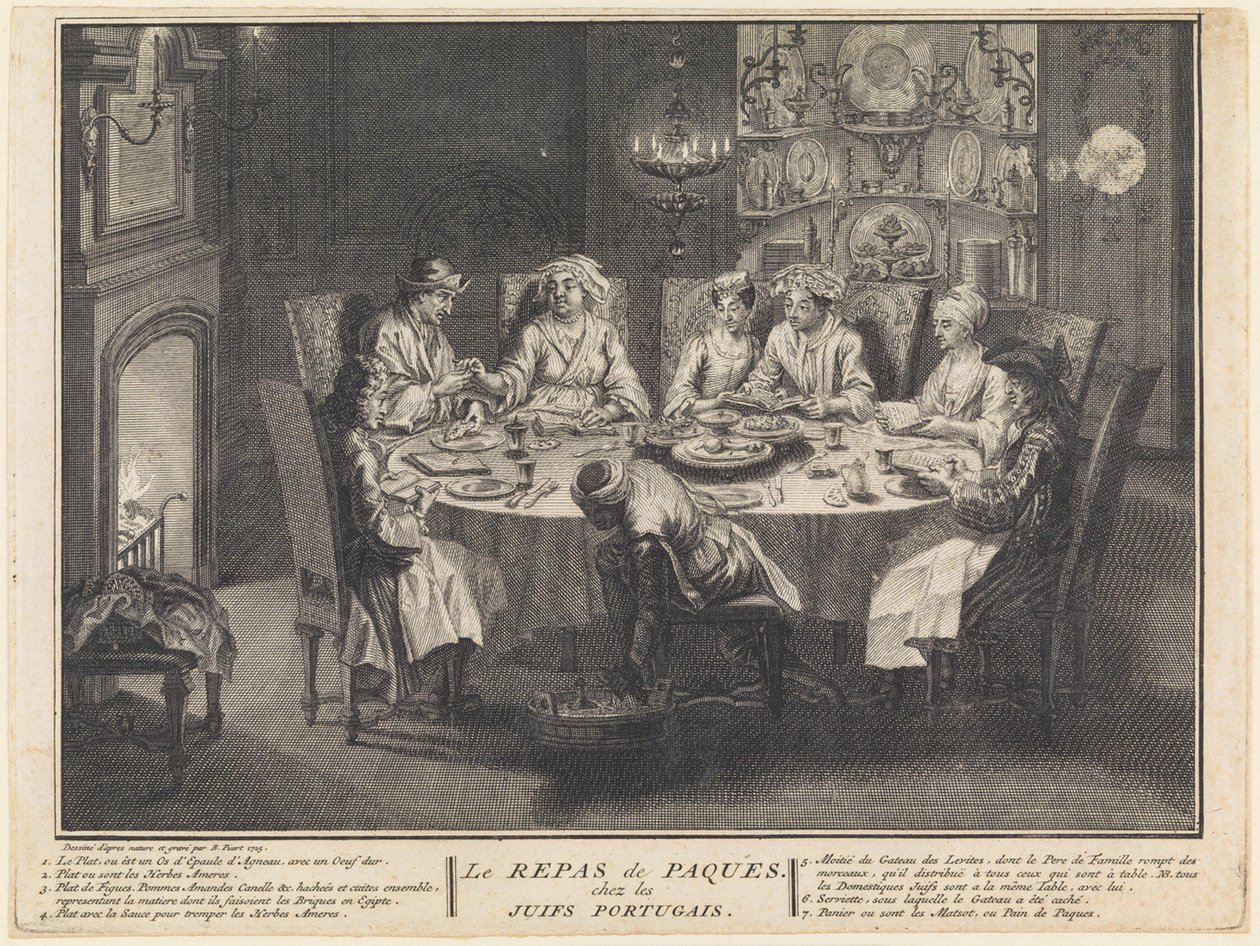 La celebración de la comida de Pésaj de Bernard Picart