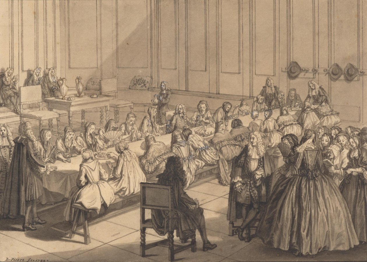 La Última Cena entre los reformados de Bernard Picart