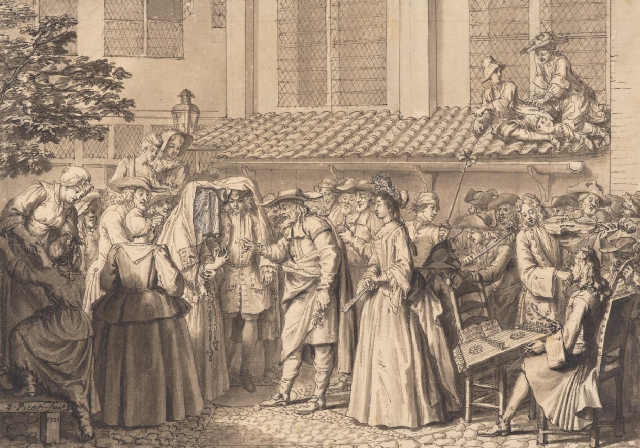 Boda entre los judíos de la Alta Alemania de Bernard Picart