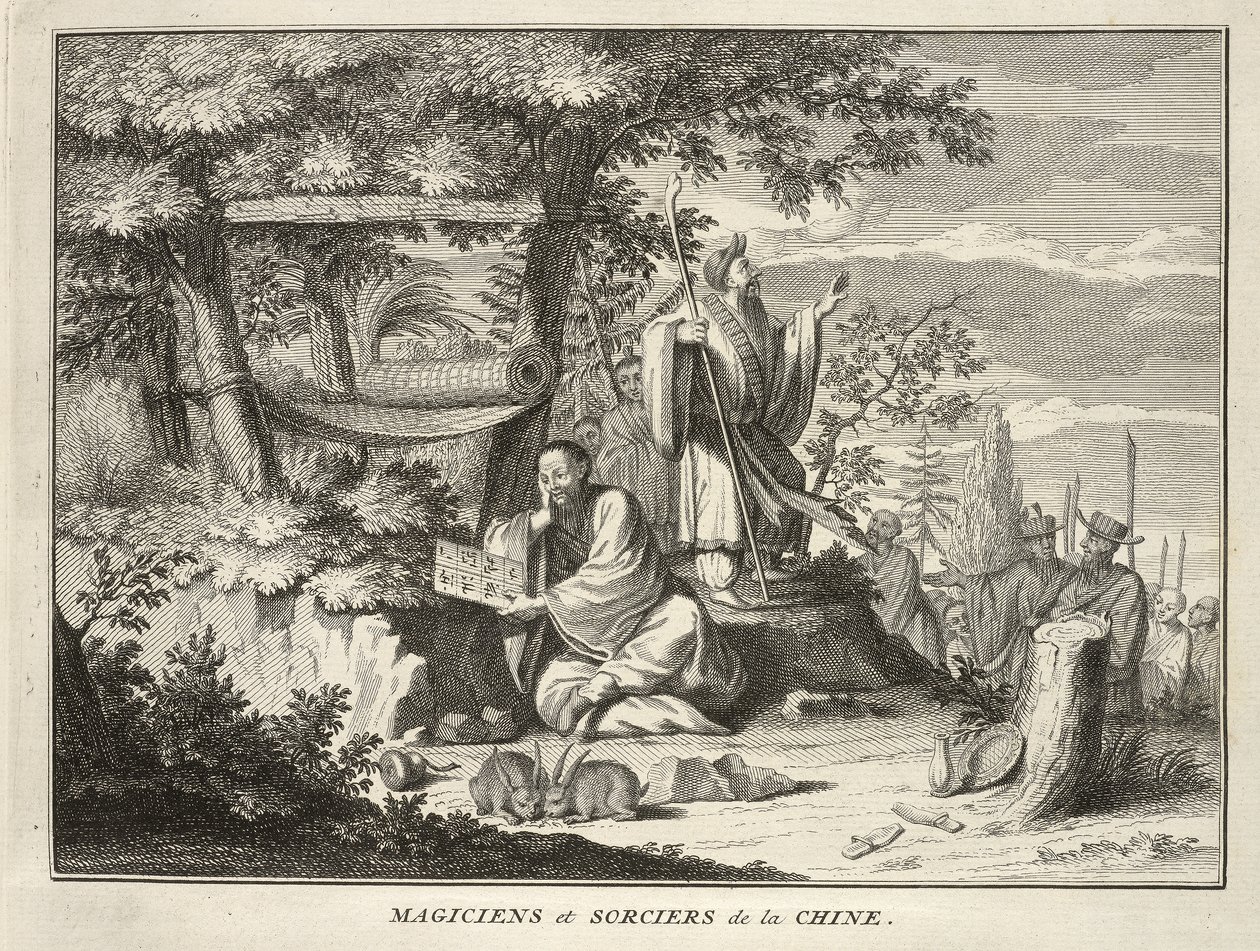 Magiciens et Sorciers de la Chine, de Cérémonies et Coutumes Religieuses de tous les Peuples du Monde, pub.1736 de Bernard Picart