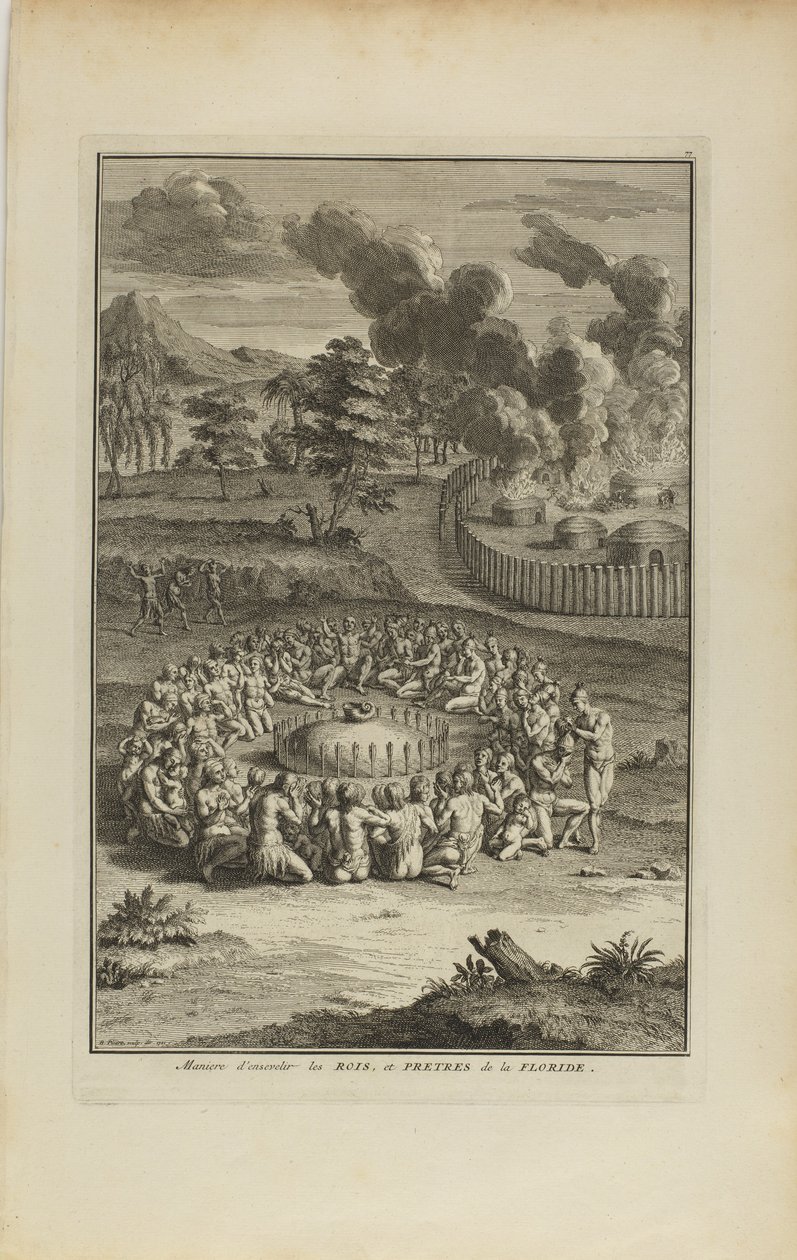 Enseñar a los reyes y sacerdotes de Florida de Bernard Picart