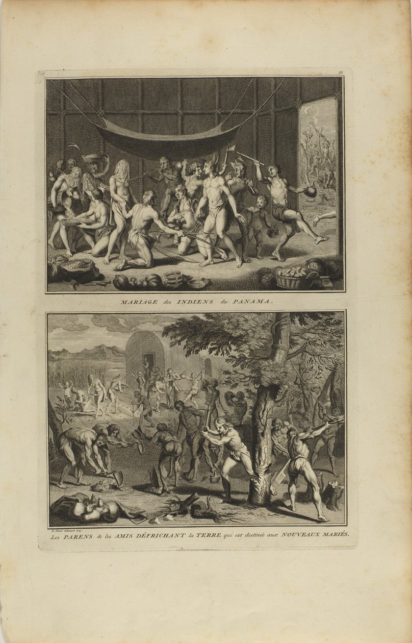 Boda de los Indios Panameños/Parens y Amigos... de Bernard Picart