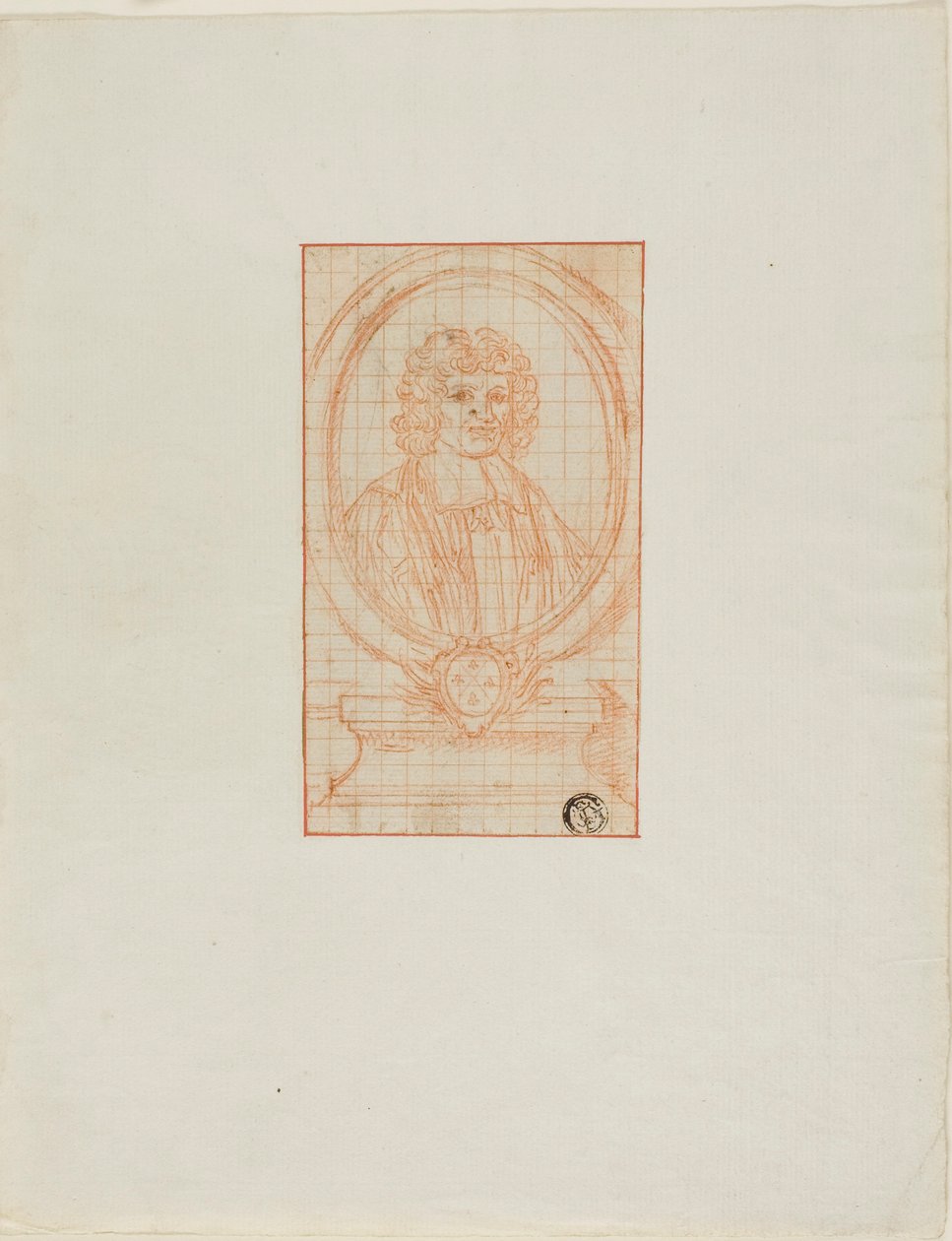 Medallón Retrato de un clérigo de Bernard Picart