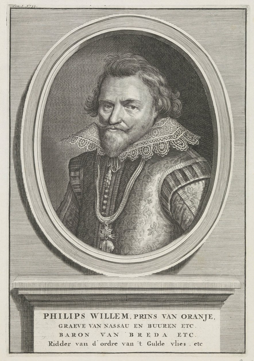 Retrato de Philip William, Príncipe de Orange de Bernard Picart