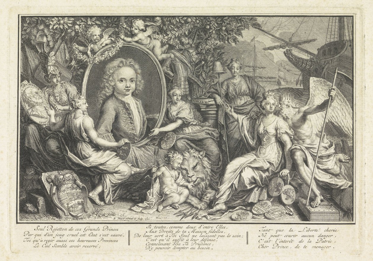 Retrato de Guillermo IV, Príncipe de Orange-Nassau de Bernard Picart