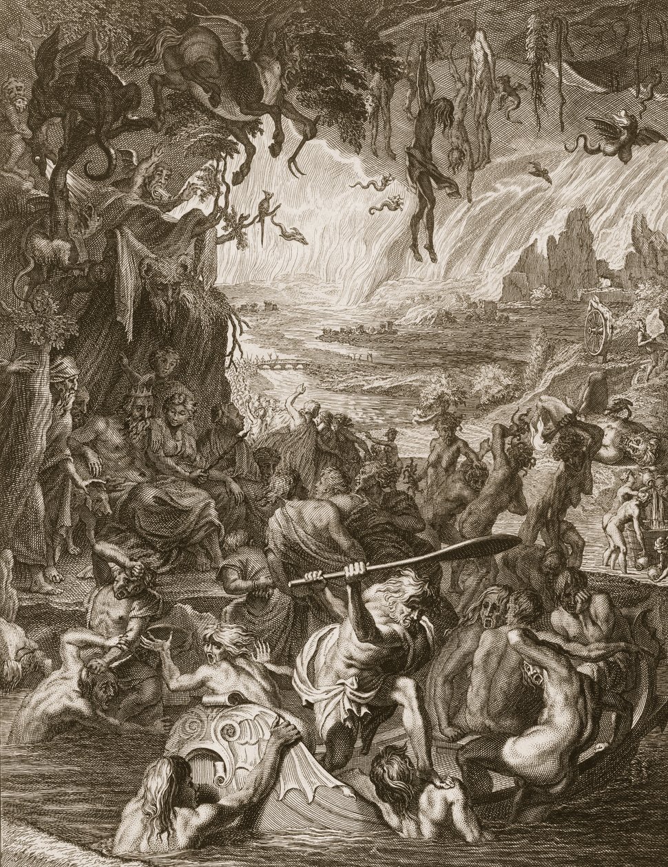 Escena del Infierno de Bernard Picart