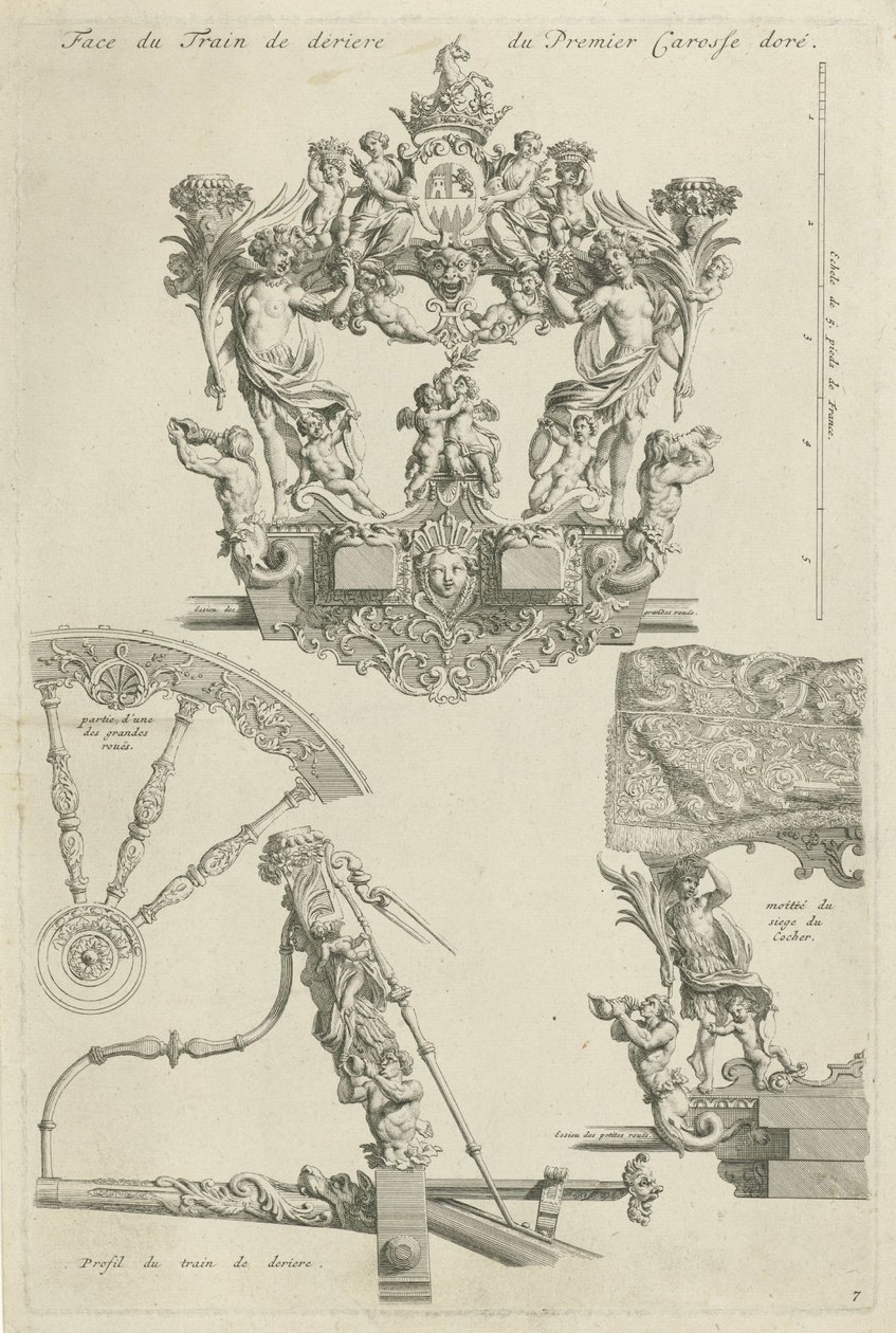Carroza de gala del duque de Ossuna, 1713 de Bernard Picart