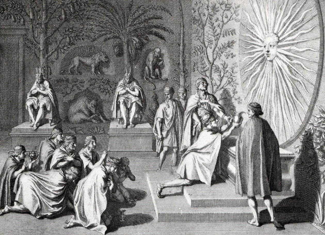 El culto al sol de los incas de Bernard Picart