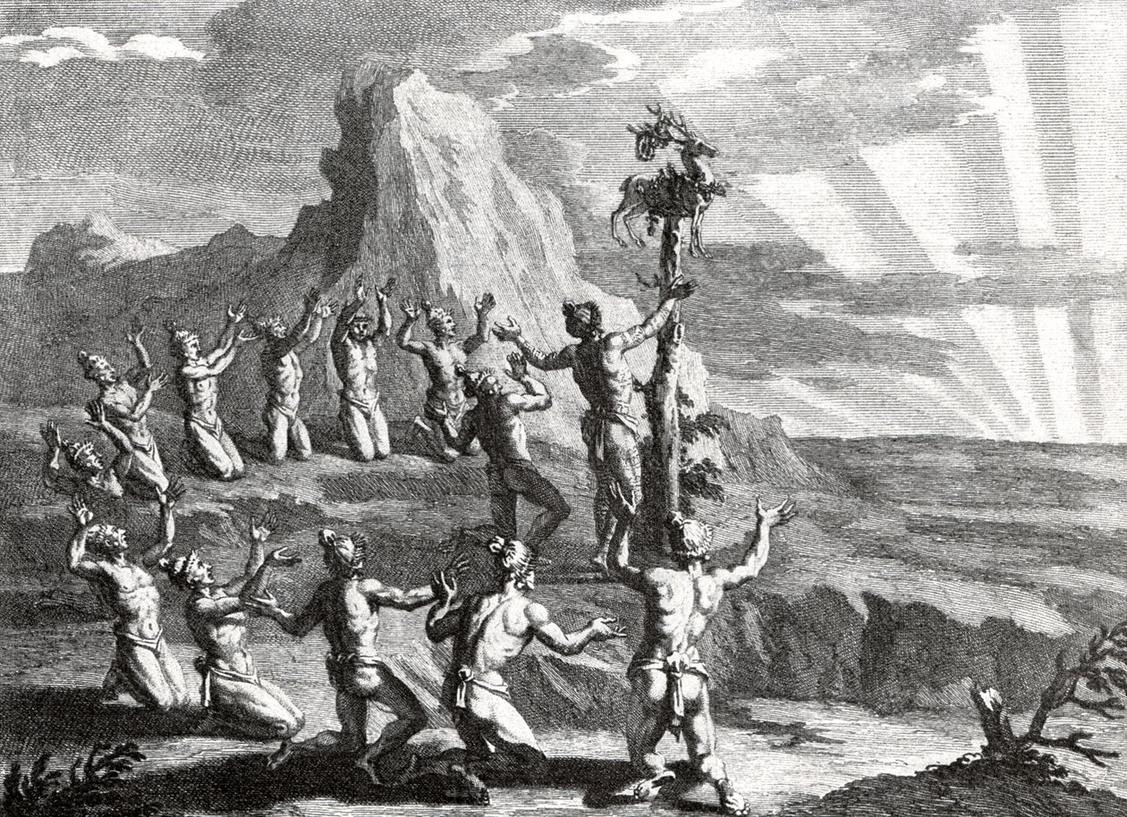 El culto al sol de los indios de Norteamérica de Bernard Picart