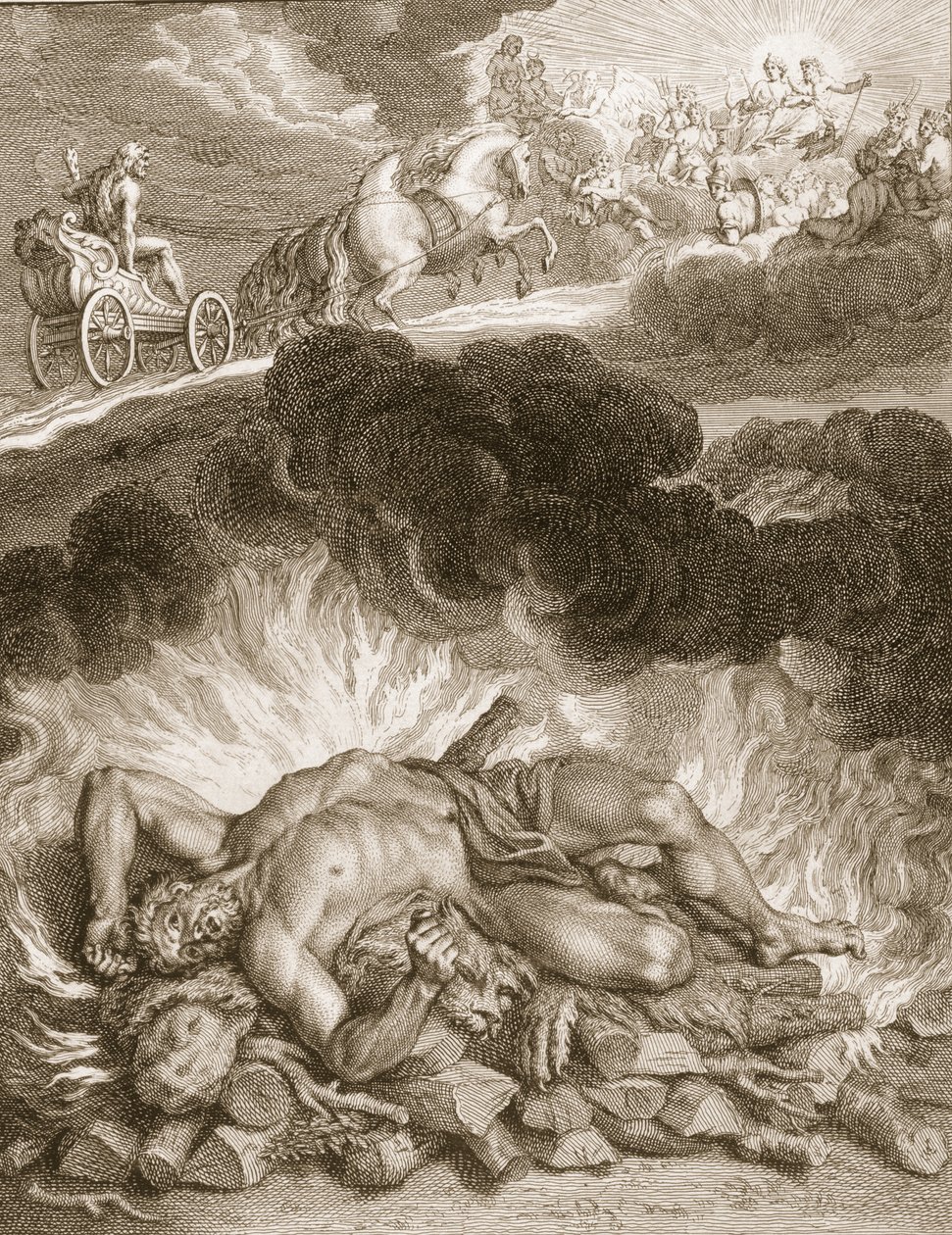 La Muerte de Hércules, 1731 de Bernard Picart