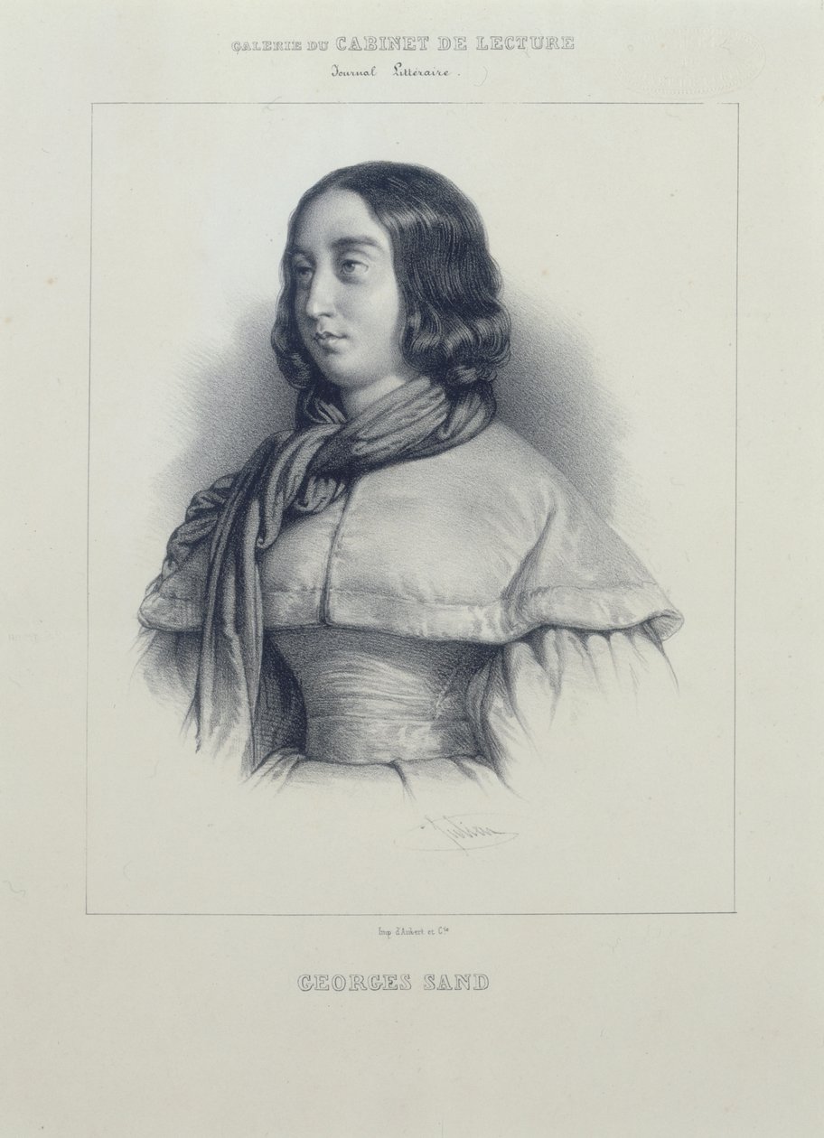 Retrato de George Sand de Bernard Romain Julien