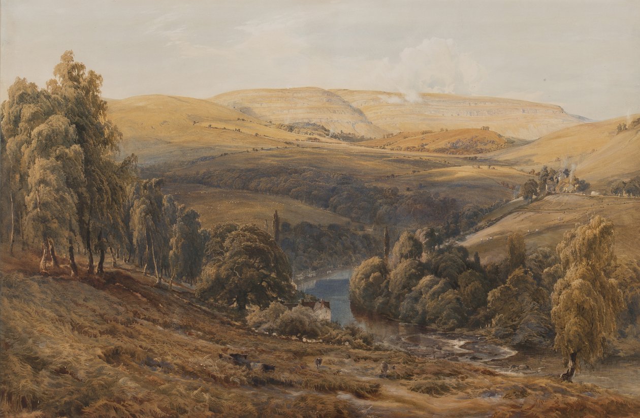Valle del Dee, cerca de Llangollen de Bernard Walter Evans