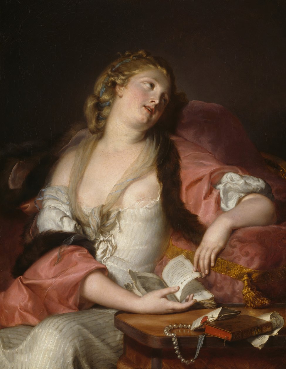 Dama Leyendo las Cartas de Heloise y Abelard, c. 1780 de Bernard d