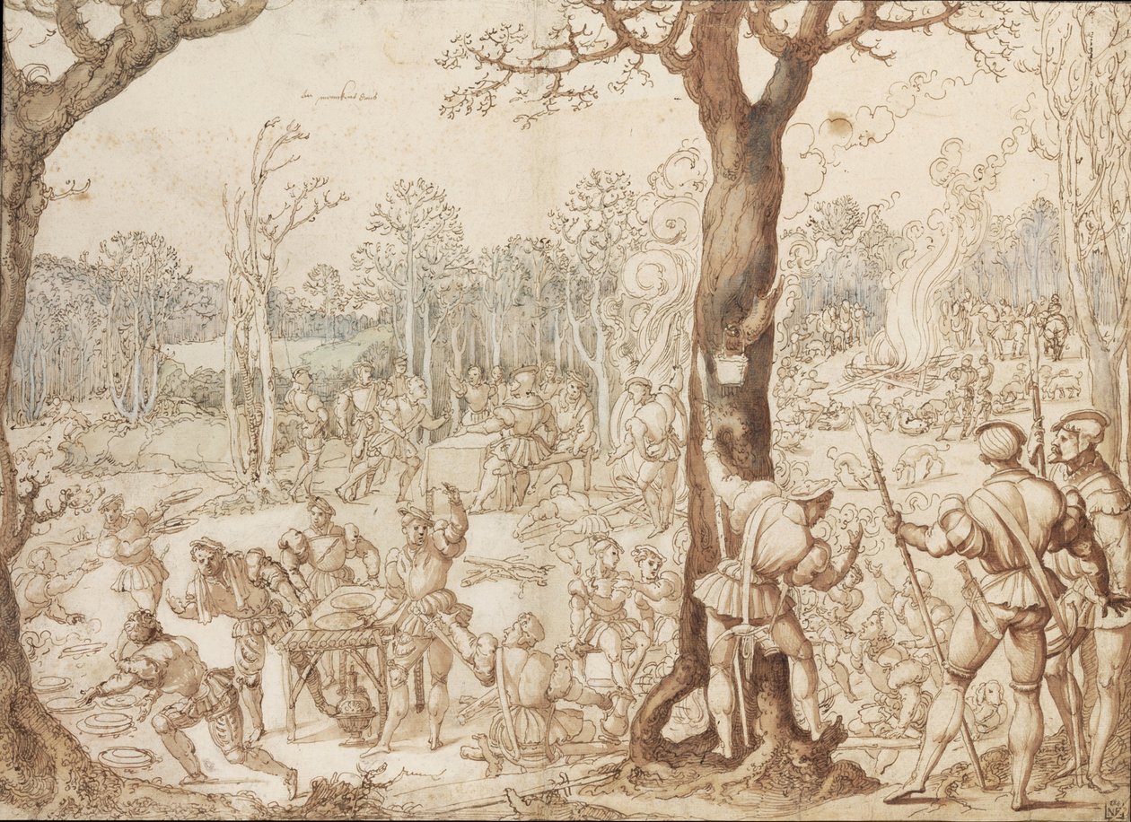 Repartiendo el juego, 1525-1535 de Bernard van Orley