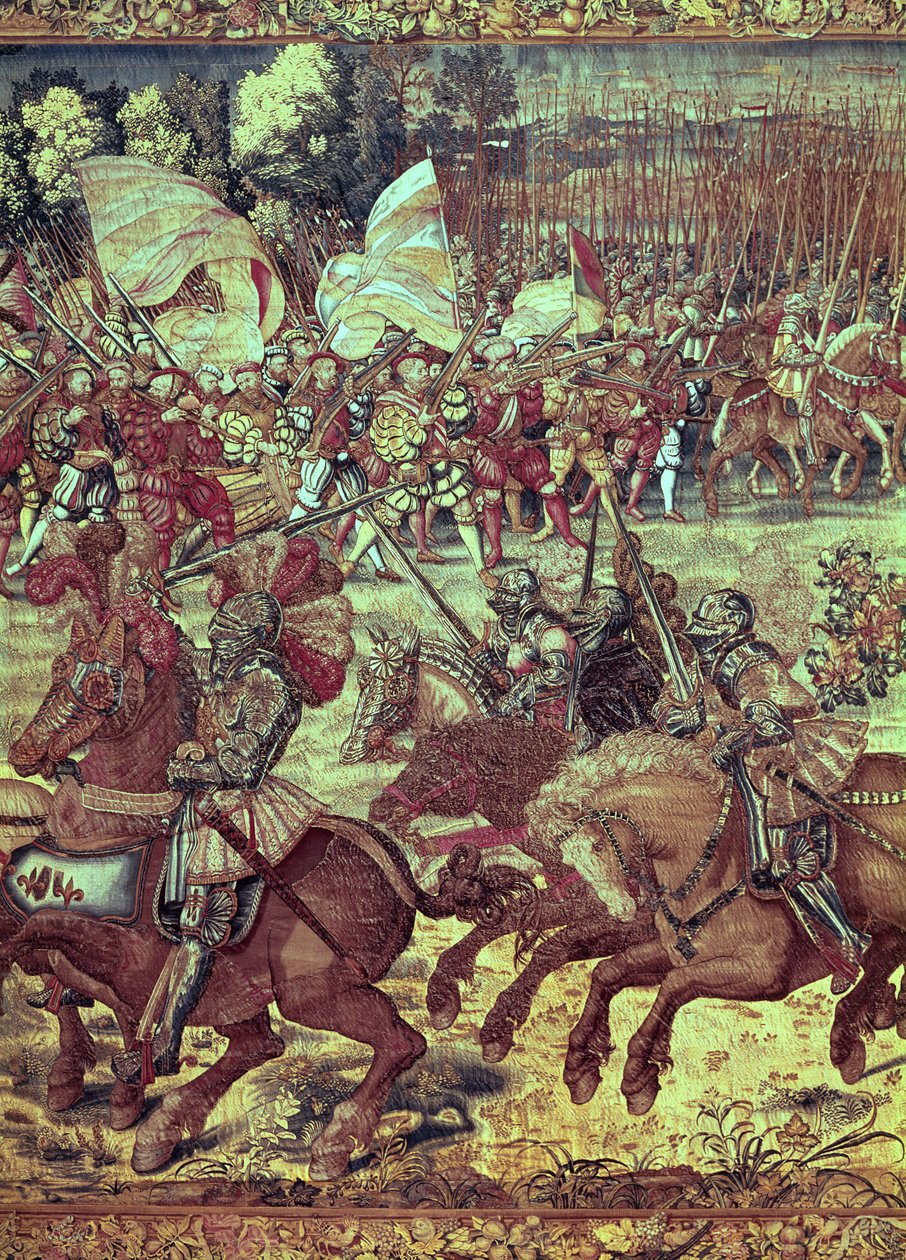 La Batalla de Pavía, 24 de febrero de 1525 (detalle) de Bernard van Orley