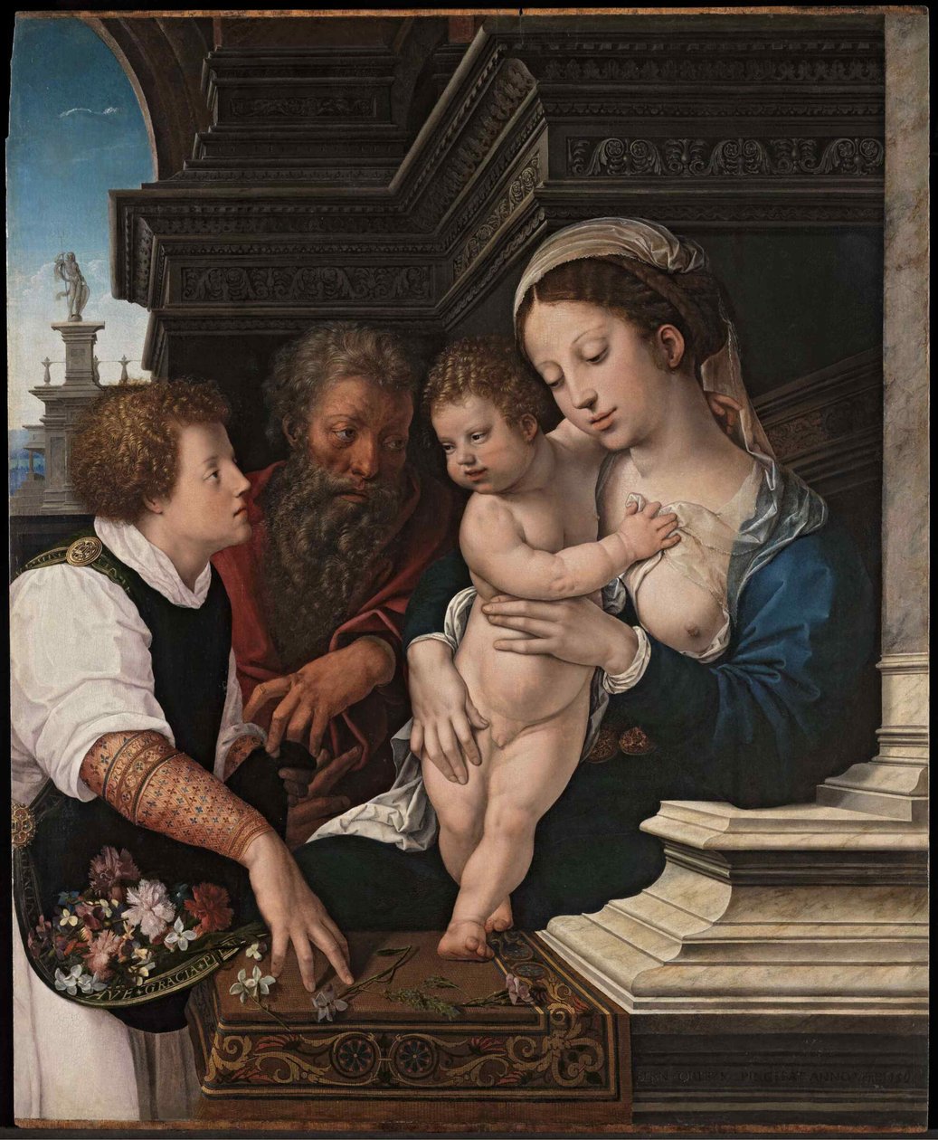 La Sagrada Familia, ca 1521 de Bernard van Orley