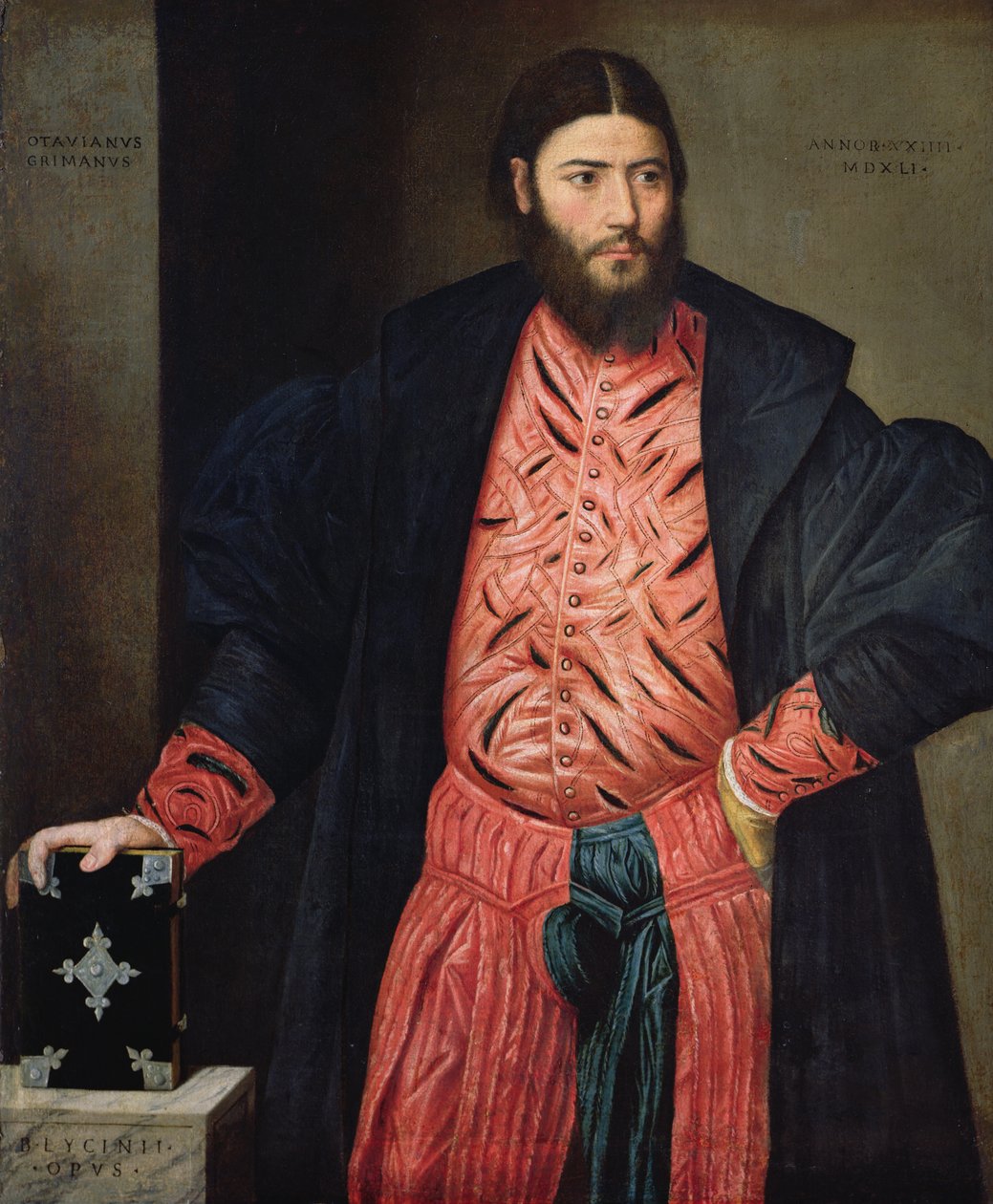Retrato de Ottavio Grimani, Procurador de San Marcos de Bernardino Licinio