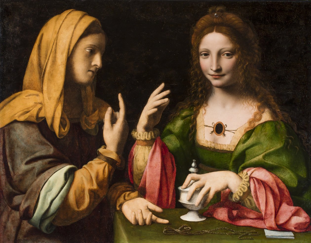 La conversión de la Magdalena, c.1520 de Bernardino Luini