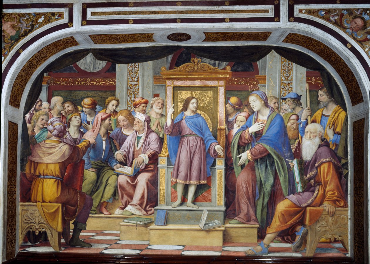 La Disputa en el Templo, o Cristo entre los Doctores, 1525 de Bernardino Luini