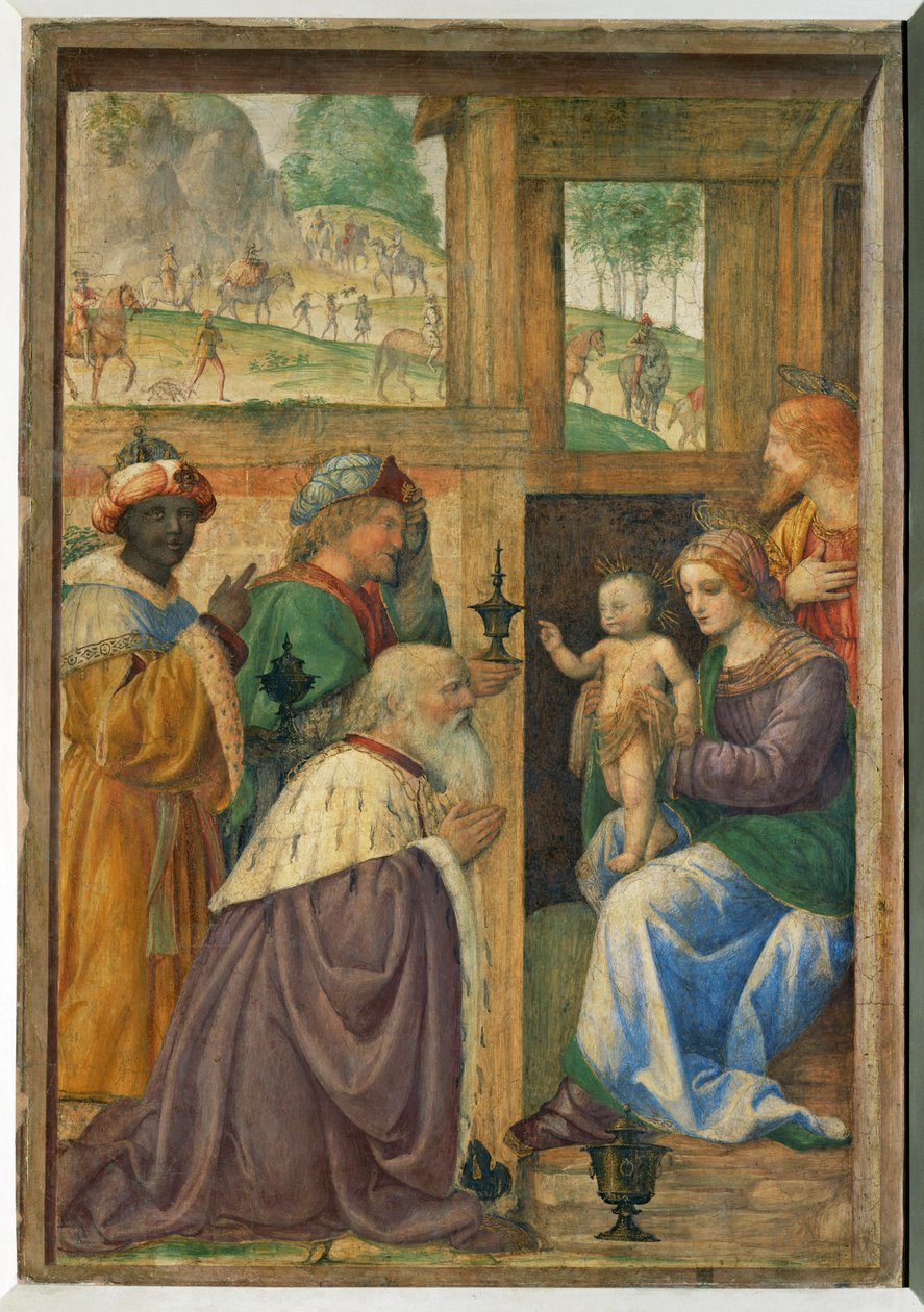 Adoration des rois - Adoración de los Reyes ... de Bernardino (attr. to) Luini