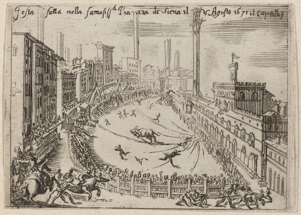 La Piazza, Siena de Bernardino Capitelli