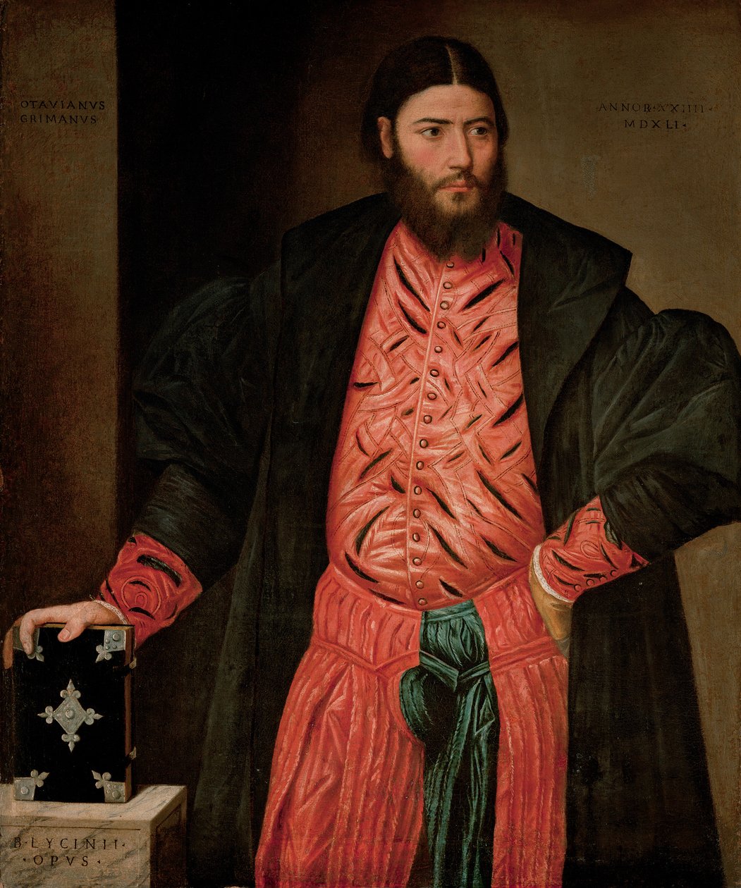 Retrato de Ottaviano Grimani, procurador de San Marcos de Bernardino Licinio