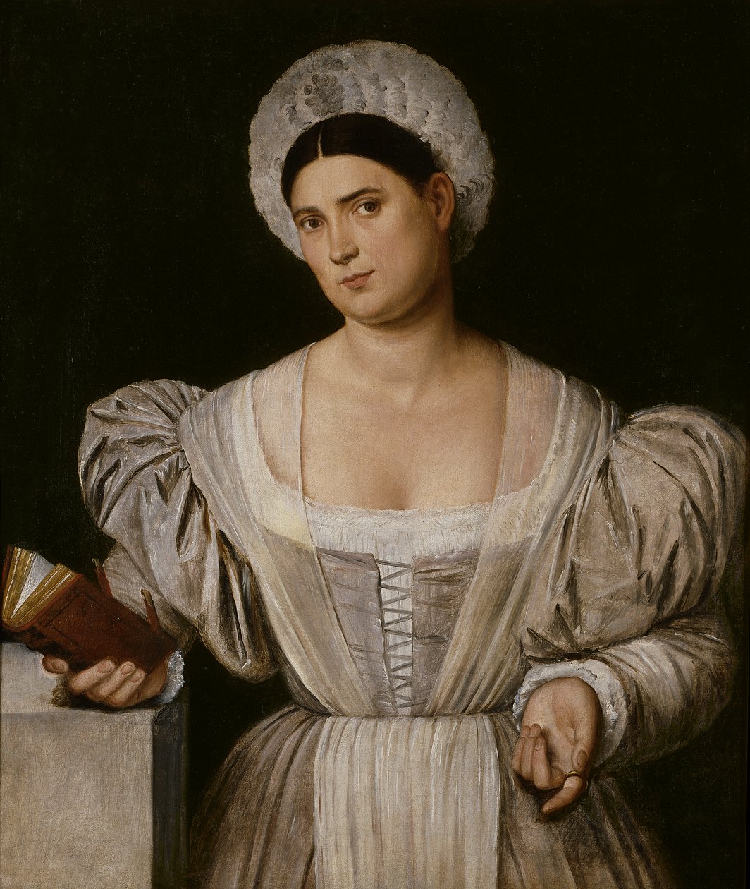 Retrato de mujer (¿Agnese, cuñada del pintor) de Bernardino Licinio