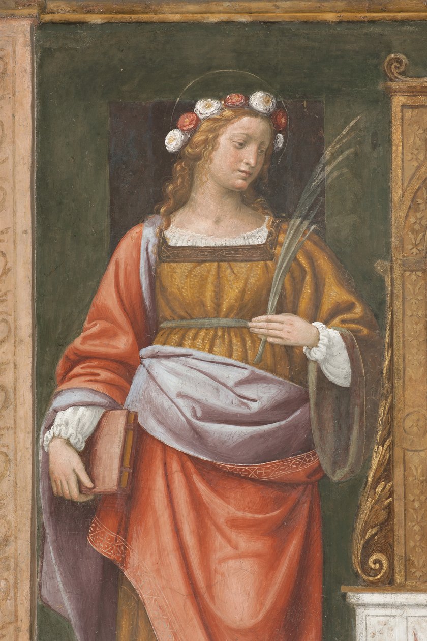 Santa Rosa (detalle) de Bernardino Luini