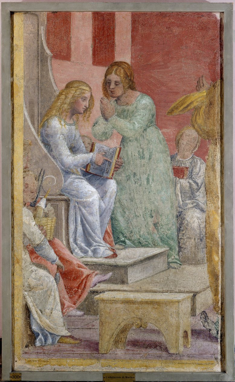 La infancia de la Virgen María en el Templo de Bernardino Luini