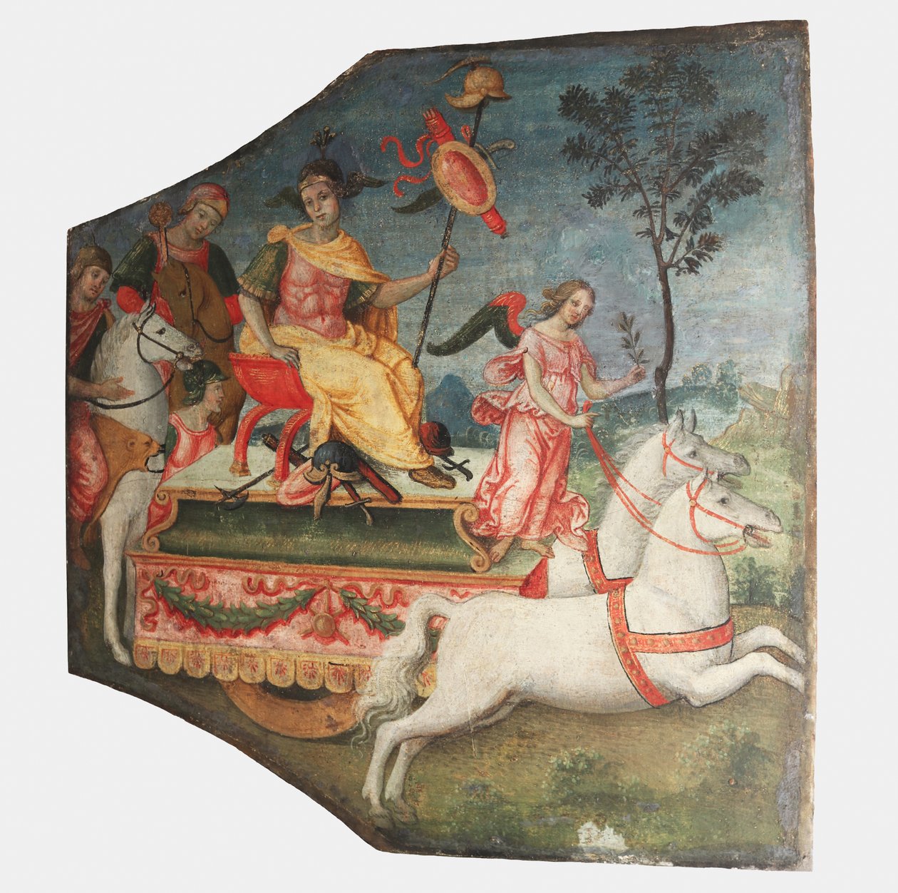 Triunfo de un guerrero de Bernardino Pinturicchio